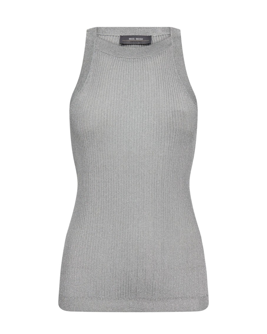 Vaatteet Mos Mosh | Imanja Knit Tank Top, Silver