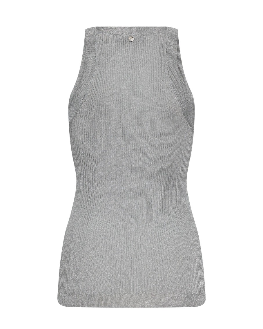 Vaatteet Mos Mosh | Imanja Knit Tank Top, Silver