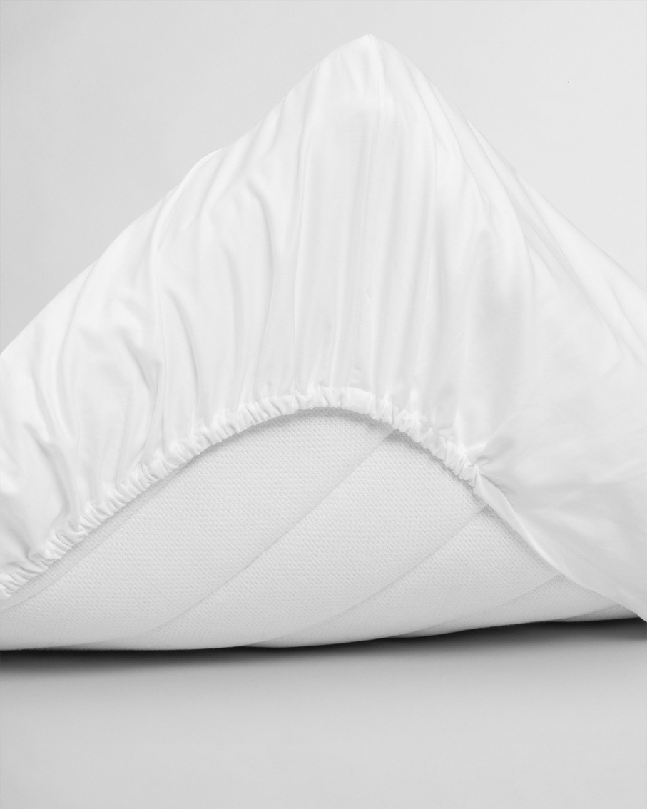 Koti Gant Home | Sateen Fitted Sheet 90X200, White