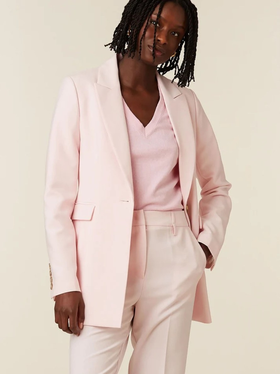 Vaatteet Beaumont | Abby Blazer Classic Twill, Soft Pink