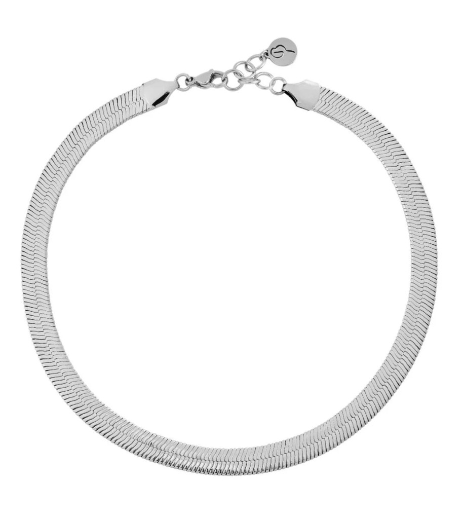 Kengat&Asusteet Edblad | Herringbone Necklace L, Rhodium