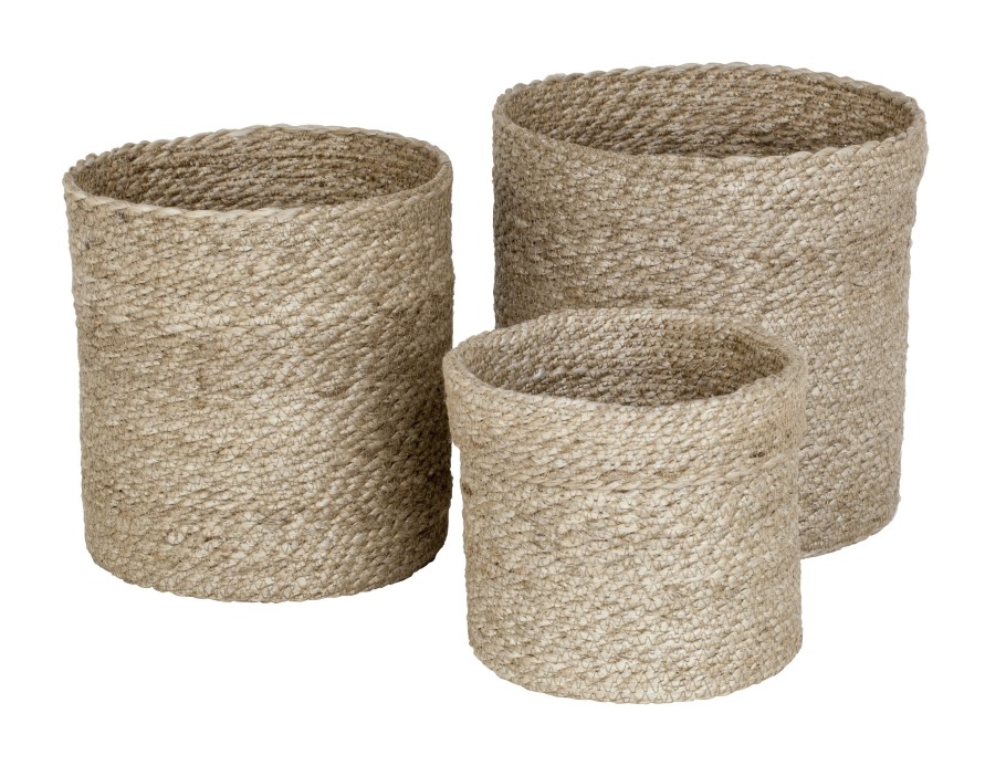 Koti Dixie | Jute Twisted Cylinder Large S/3, Natural