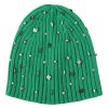 Kengat&Asusteet Gustav | Pearl Knit Hat, Emerald Green