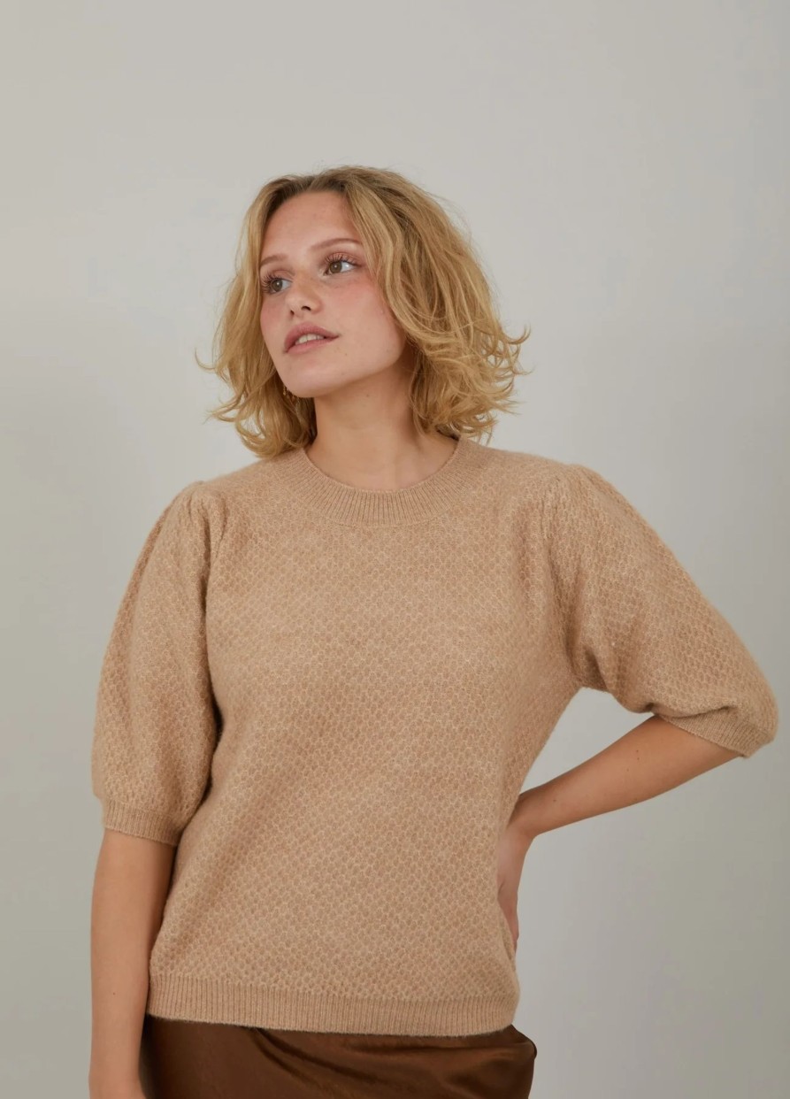 Vaatteet Coster Copenhagen | Elsa Alpaca Top, Beige