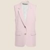 Vaatteet Beaumont | Anne Gilet Twill, Soft, Pink