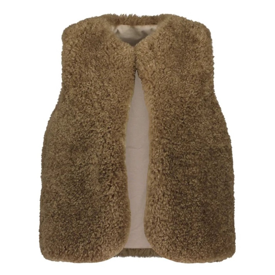 Vaatteet GAUHAR Helsinki | Faux Fur Vest, Taupe