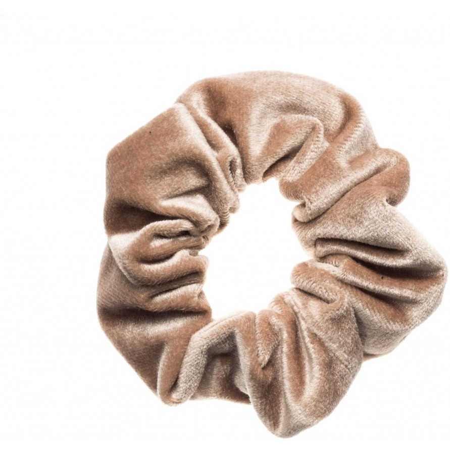 Kengat&Asusteet DARK department | Velvet Plain Scrunchie, Sparkled Sand