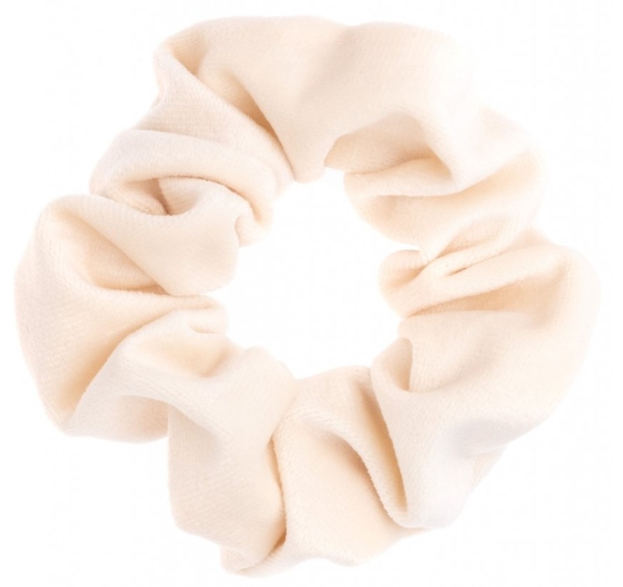 Kengat&Asusteet DARK department | Velvet Plain Scrunchie, Off White