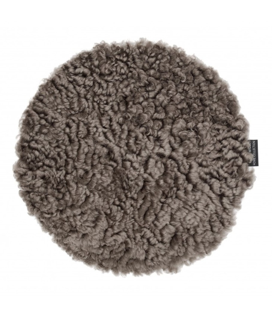 Koti Skinnwille | Curly Round Seat Cover, Sahara