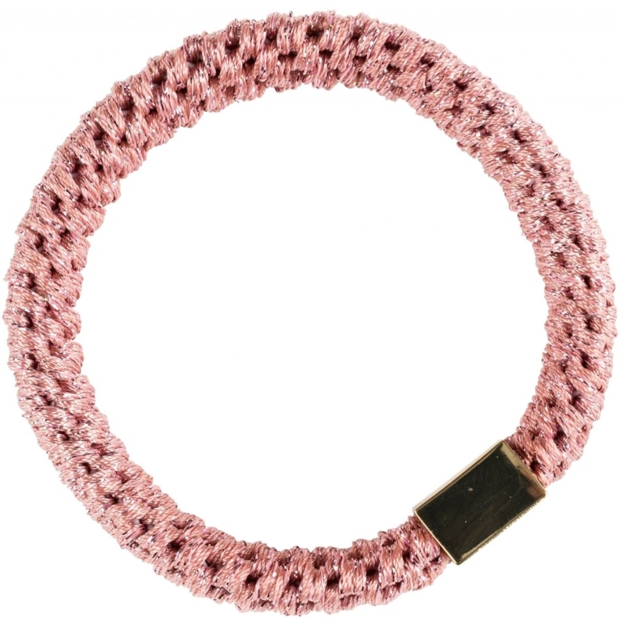 Kengat&Asusteet DARK department | Fat Hair Ties, Sparkled Dusty Rose