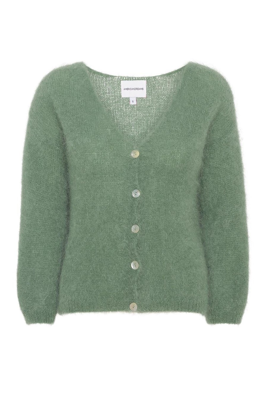 Vaatteet Americandreams | Cornelia Mohair Cardigan, Dusty Green