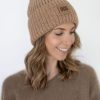 Kengat&Asusteet UGG | Chunky Rib Beanie W Logo, Camel