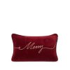 Joulu Lexington Company | Merry Organic Cotton Velvet Pillow 50X30, Red