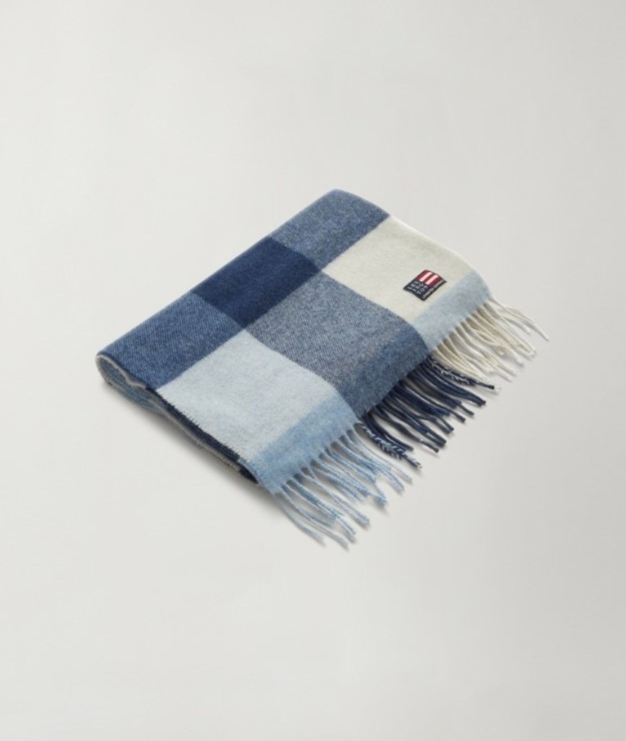 Kengat&Asusteet Lexington Company | Massachusetts Scarf, Blue Multi Check