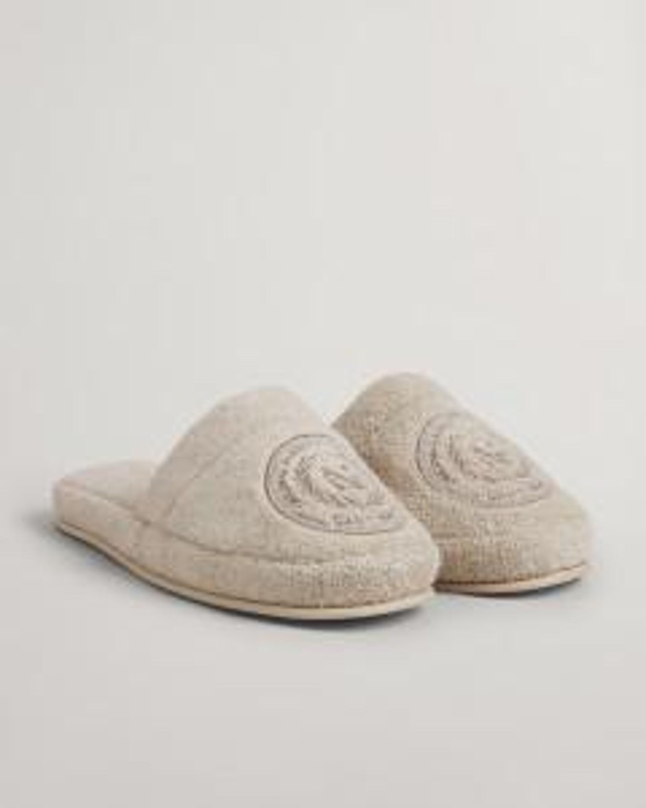 Kengat&Asusteet Gant Home | Crest Slippers, Putty