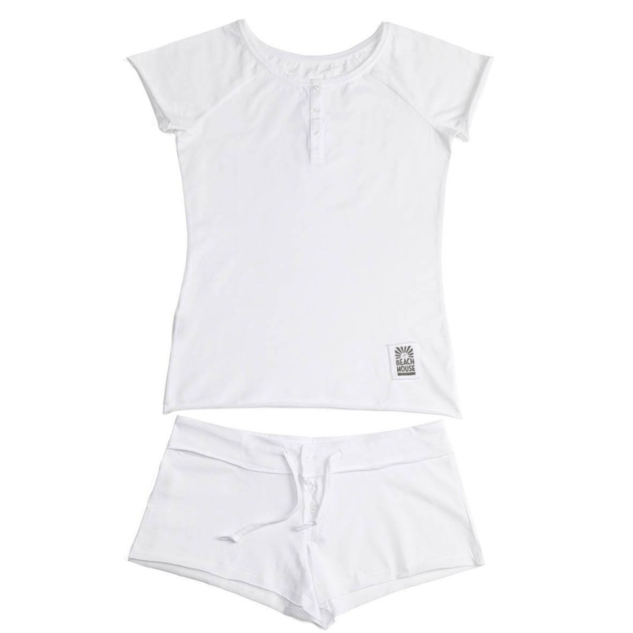 Vaatteet Beach House | Shortsipyjama, White