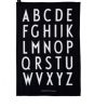 Koti Design Letters | Classic Tea Towel, Black