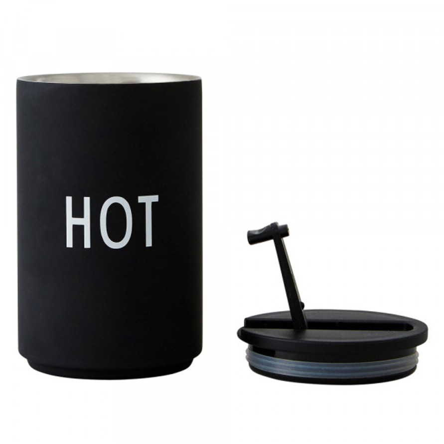 Koti Design Letters | Insulated Cup Hot, Black