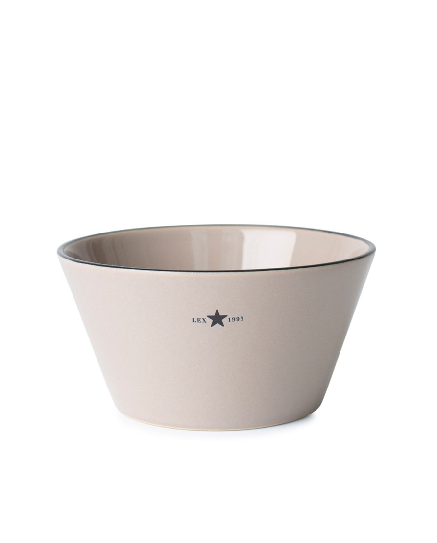 Koti Lexington Company | Stoneware Bowl, Beige/Dark Blue