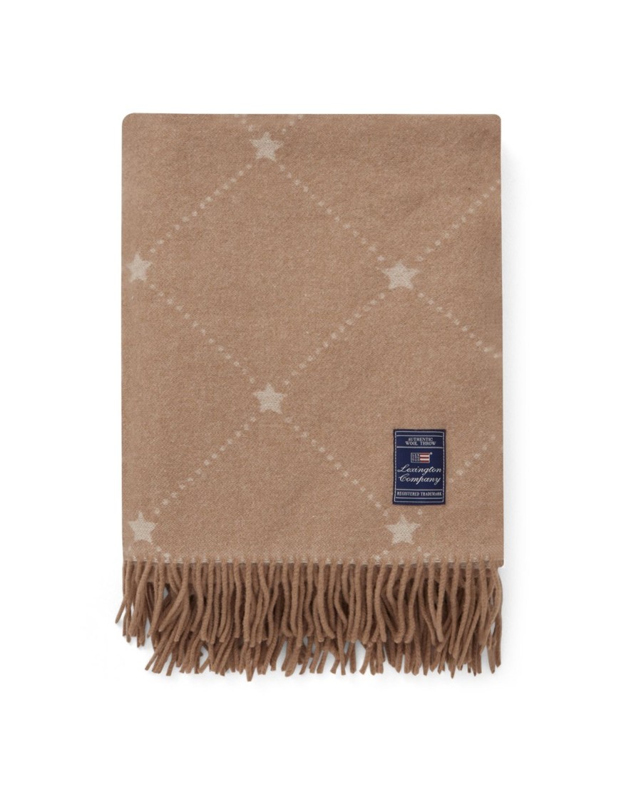 Koti Lexington Company | Signature Star Throw, Beige/White