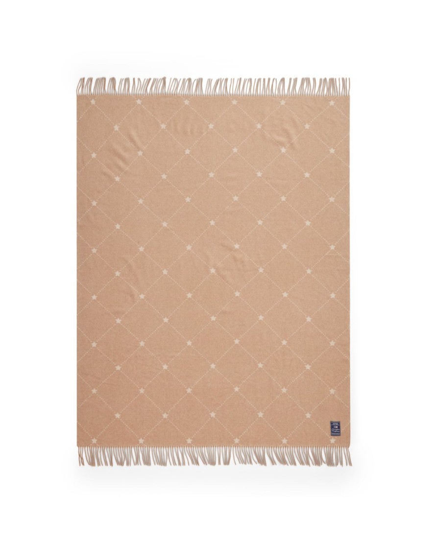 Koti Lexington Company | Signature Star Throw, Beige/White