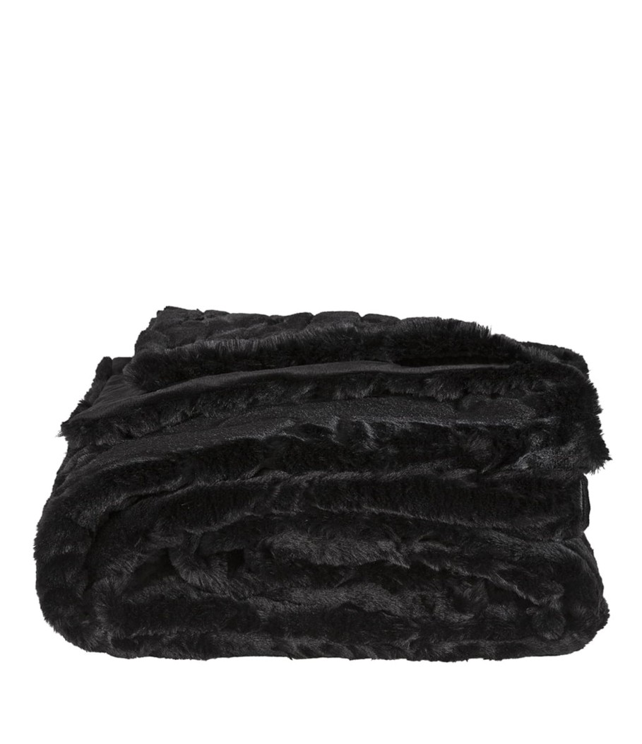 Koti Artwood | Celine Throw 127X150, Solid Black