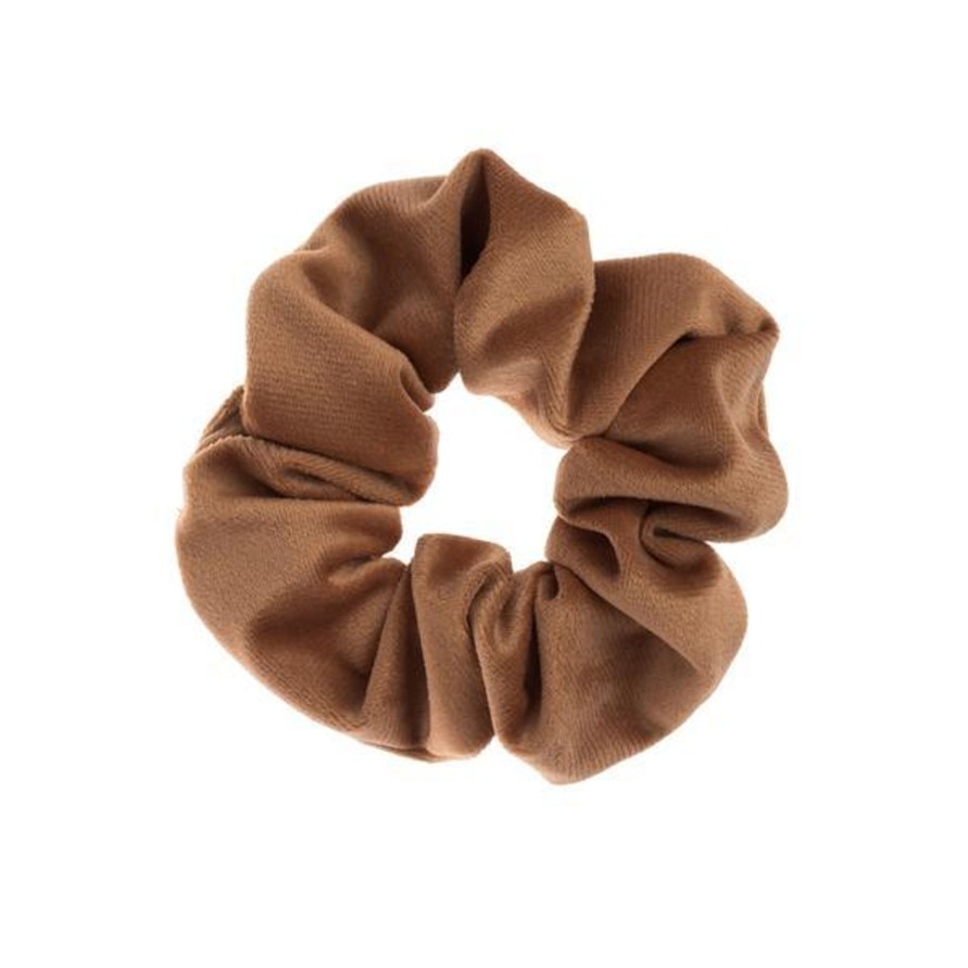 Kengat&Asusteet DARK department | Velvet Plain Scrunchie, Camel