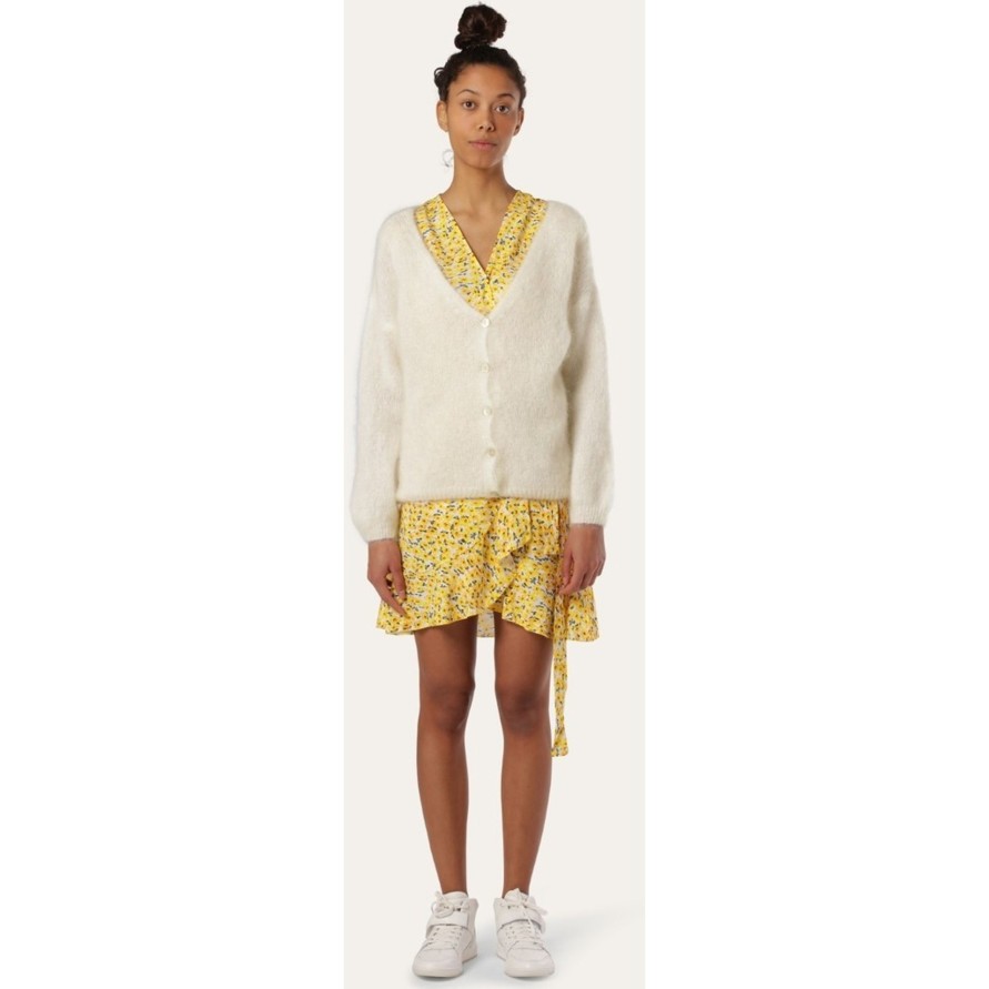 Vaatteet Americandreams | Cornelia Mohair Cardigan, White