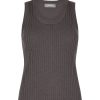 Vaatteet Mos Mosh | Relena Rib Knit Tank Top, Pavement