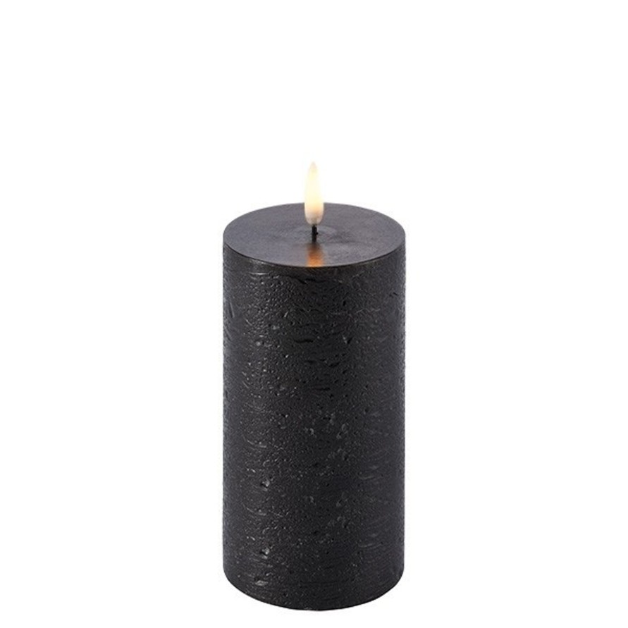 Koti Uyuni Lighting | Led Candle 15Cm, Forest Black