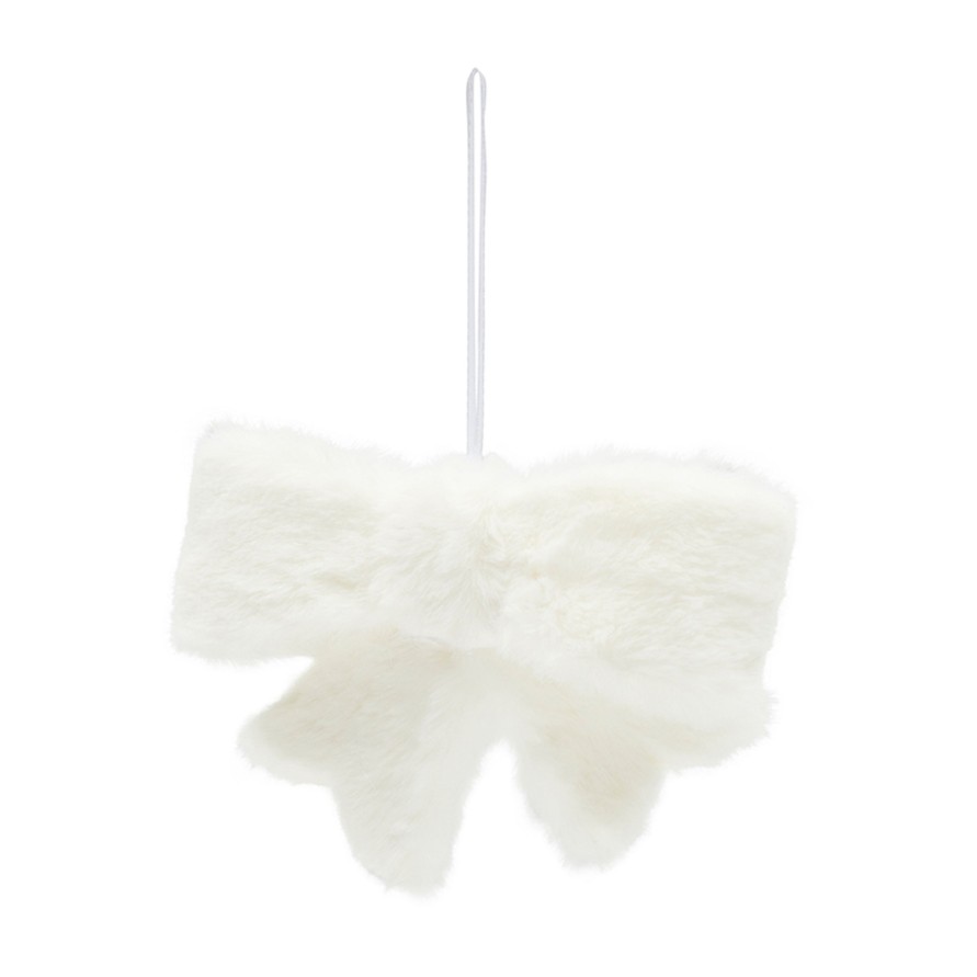 Joulu Rivièra Maison | Warm Wishes Bow Ornament, White