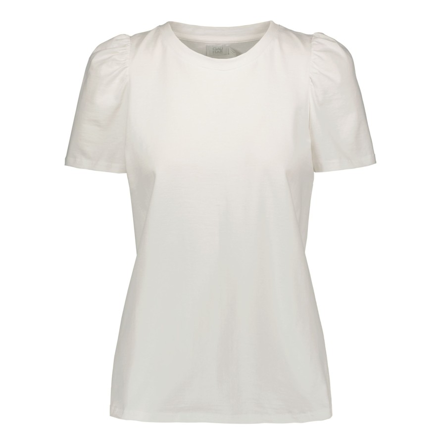 Vaatteet GAUHAR Helsinki | T-Shirt Puff Shoulder, White