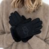 Kengat&Asusteet UGG | Sheepskin Emb Gloves, Black