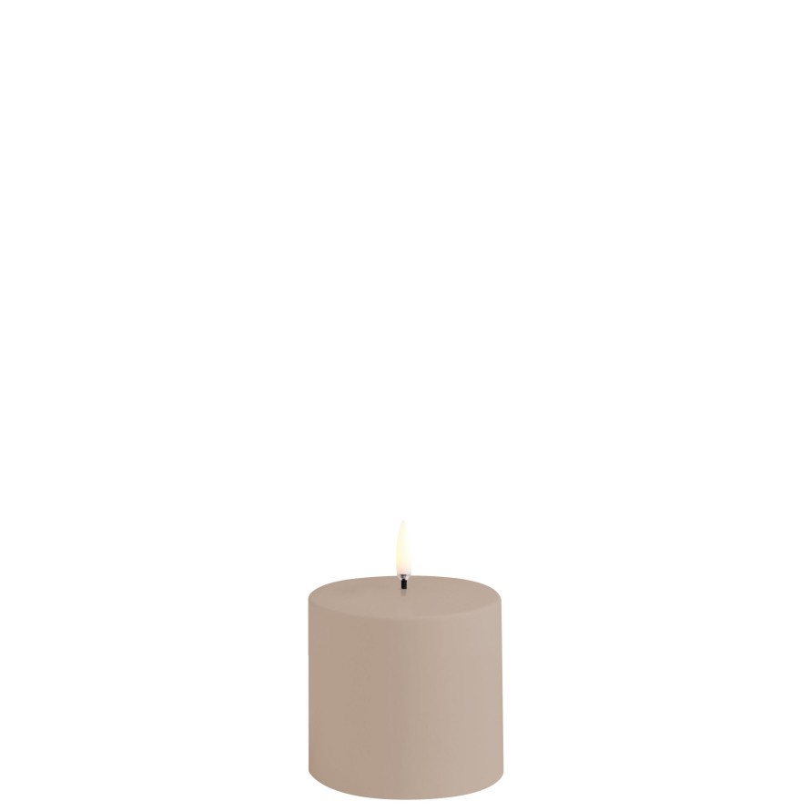 Koti Uyuni Lighting | Outdoor Led Candle 7,8Cm, Sandstone