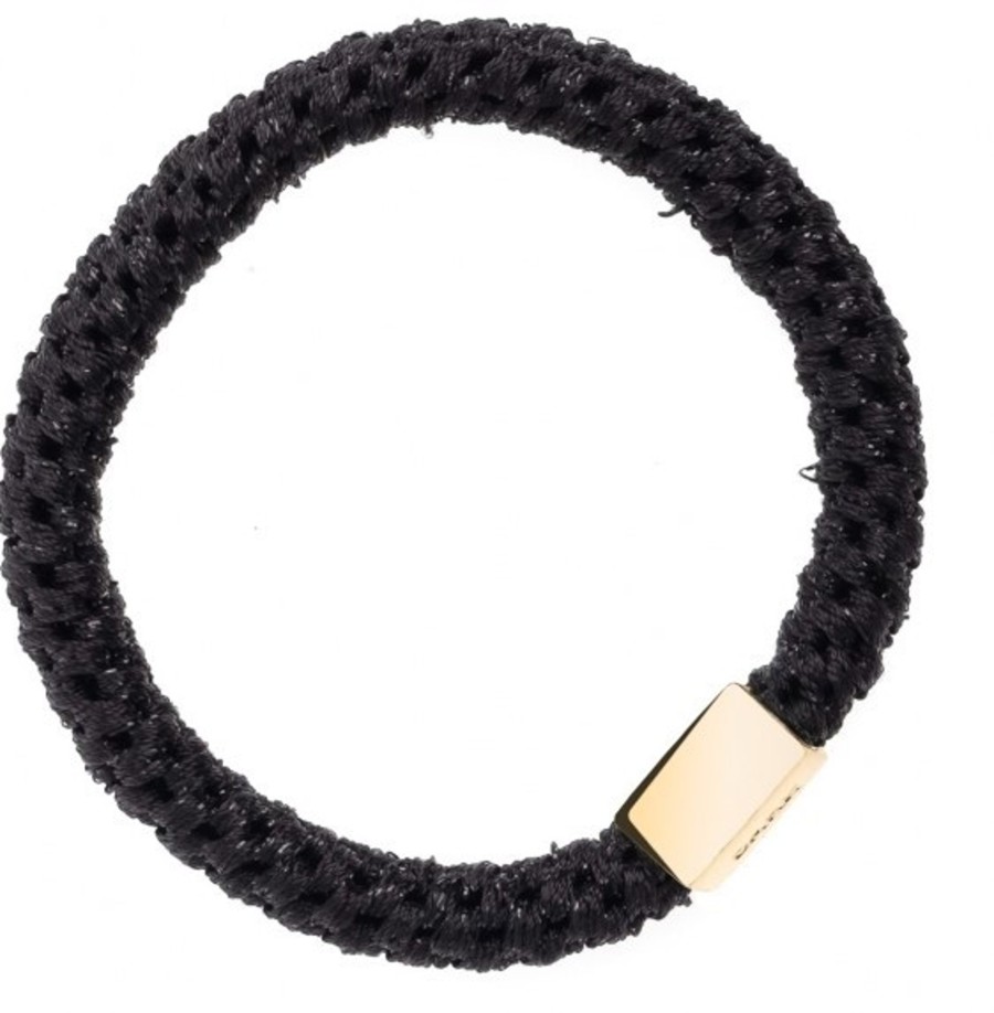 Kengat&Asusteet DARK department | Fat Hair Ties, Sparkled Black