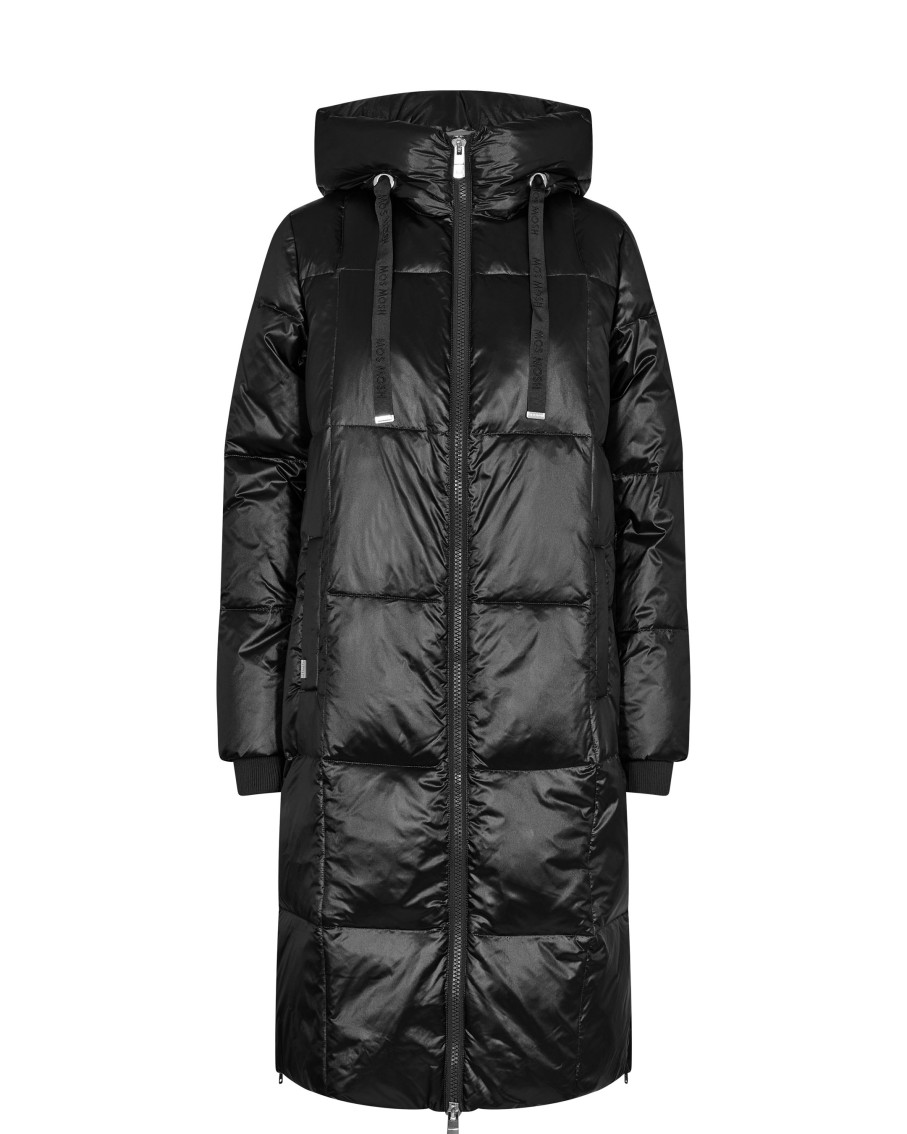 Vaatteet Mos Mosh | Nova Metallic Down Jacket, Black