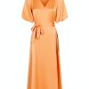 Vaatteet Neo Noir | Benita Sateen Dress, Orange