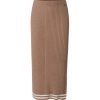 Vaatteet Lexington Company | Agnes Organic Cotton/Cashmere Knitted Skirt, Beige/White