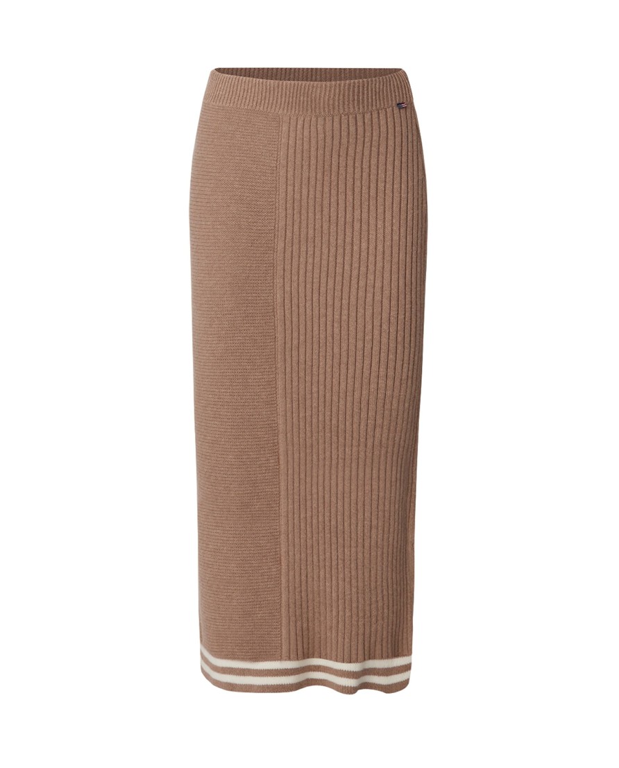 Vaatteet Lexington Company | Agnes Organic Cotton/Cashmere Knitted Skirt, Beige/White