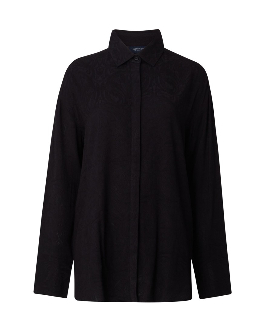 Vaatteet Lexington Company | Aurora Jacquard Blouse, Black