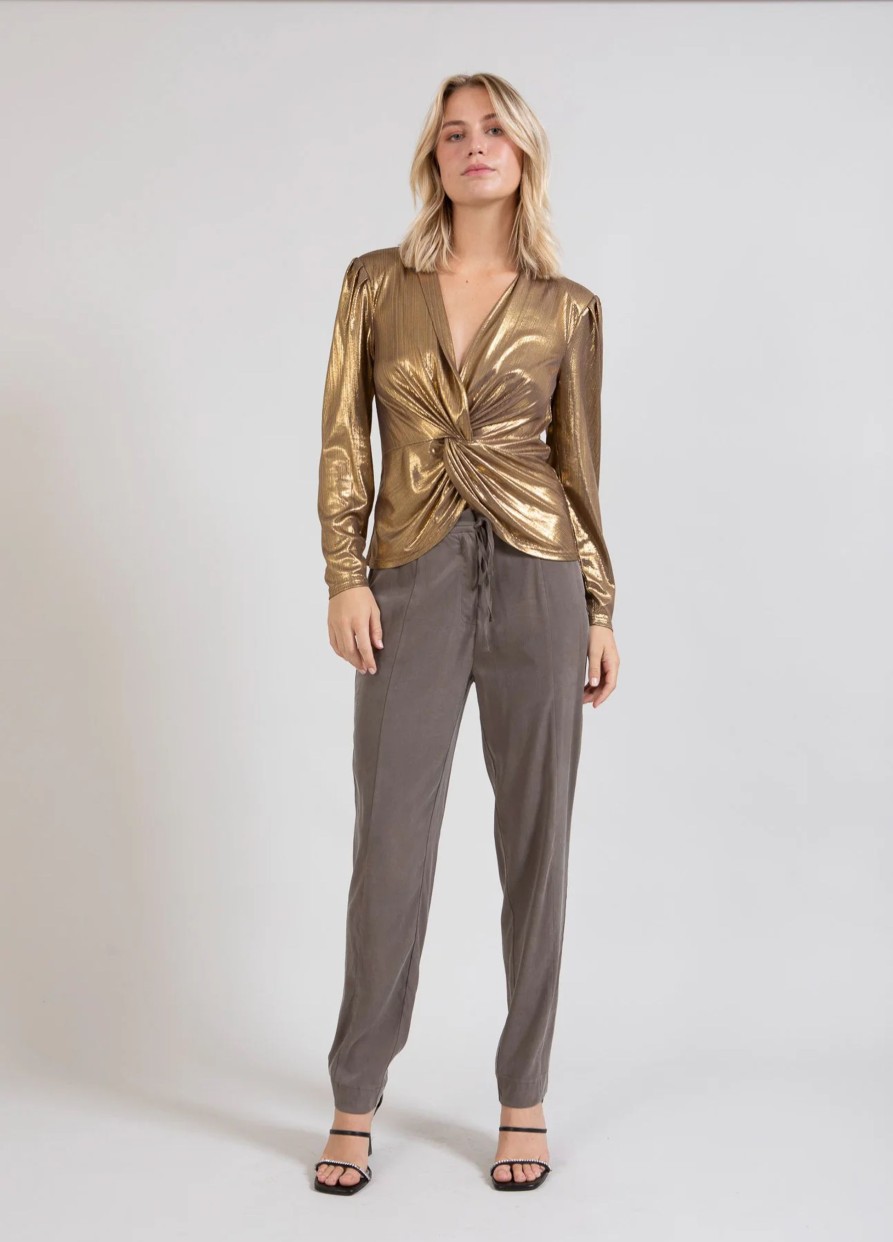 Vaatteet Coster Copenhagen | Metallic Top, Metallic Gold