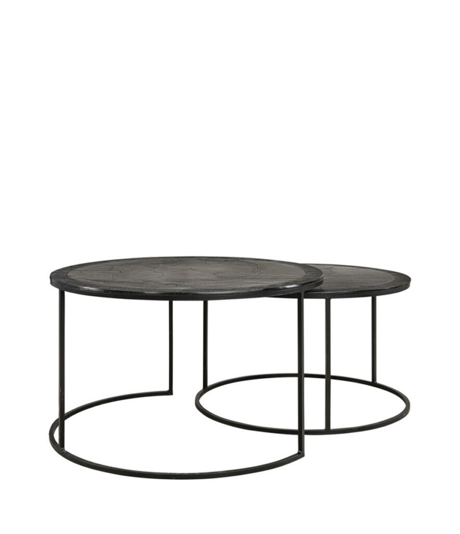 Koti Artwood | Amadeo Coffee Table Set Of 2, Black