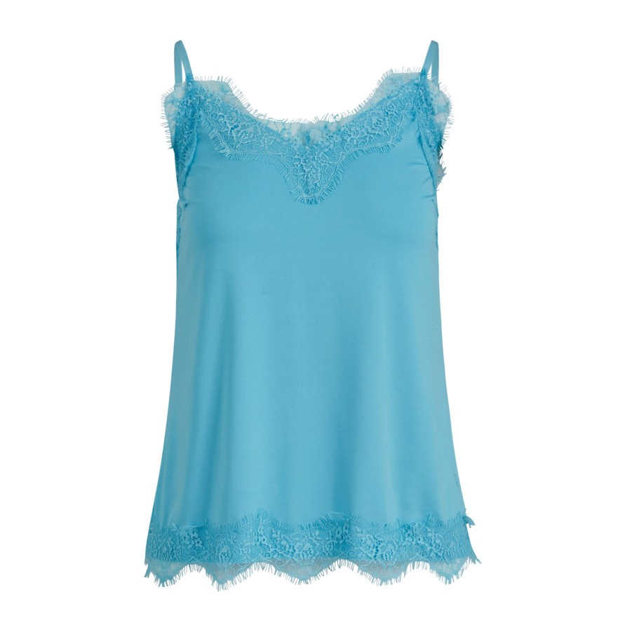 Vaatteet Coster Copenhagen | Rosie Lace Top, Lagune Blue