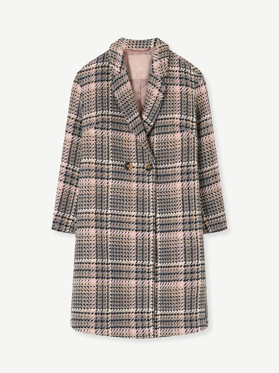 Vaatteet Gustav | Mary Checked Coat, Hazelnut