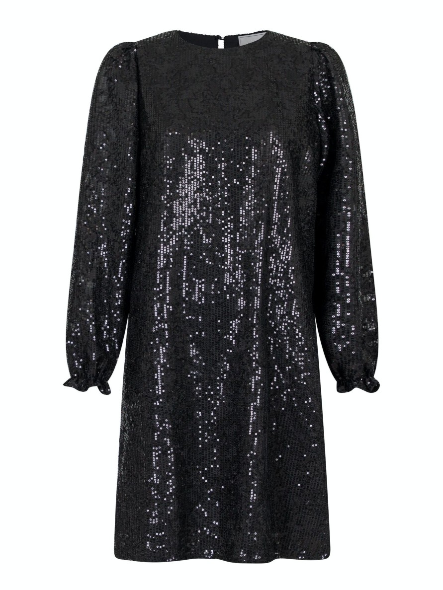 Vaatteet Neo Noir | Isobel Sequins Dress, Black