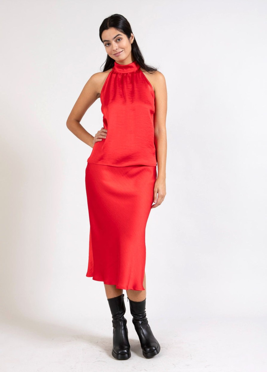 Vaatteet Coster Copenhagen | Skyler Skirt, Lipstick Red