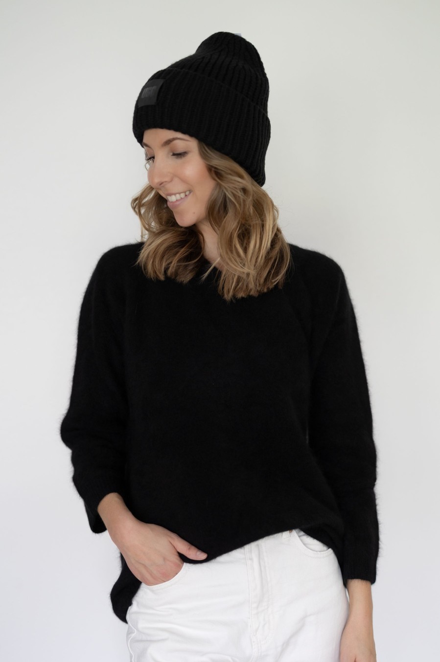 Vaatteet Estheme Cachemire | Estheme V-Neck Knit, Noir