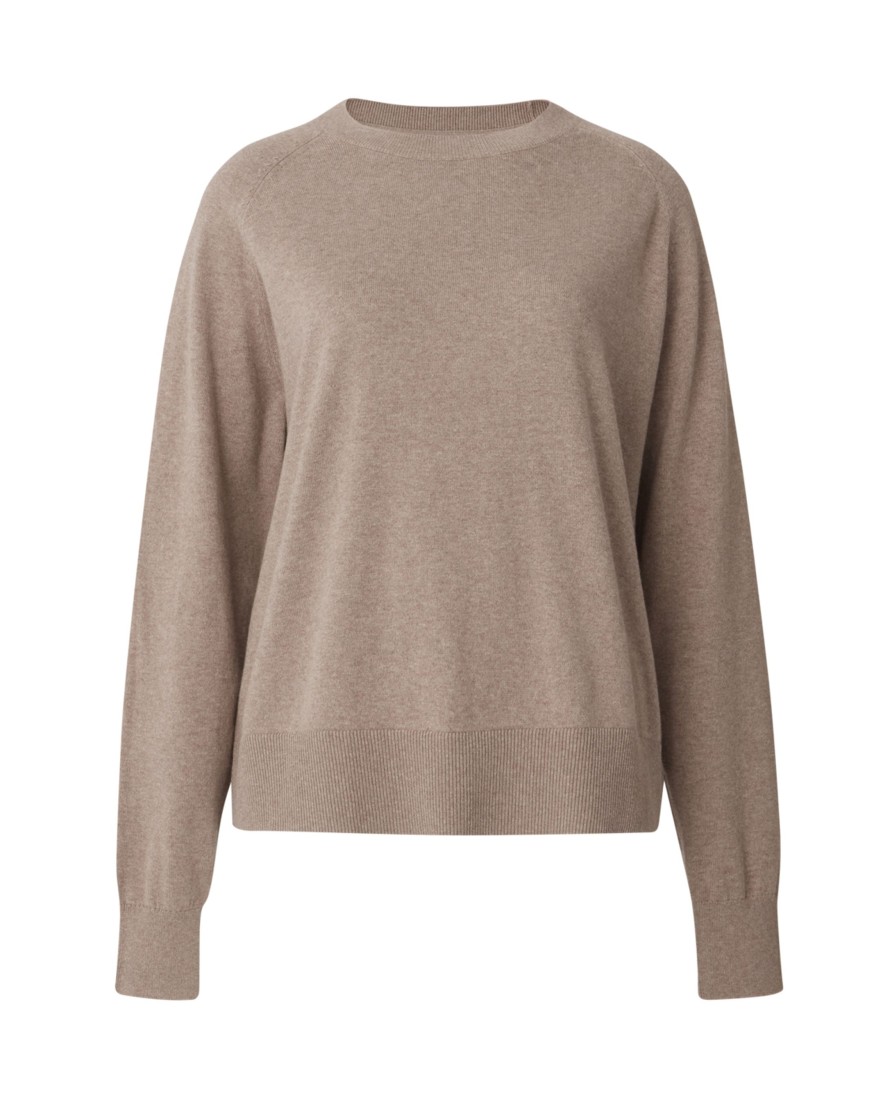 Vaatteet Lexington Company | Freya Cotton/Cashmere, Light Brown Melange