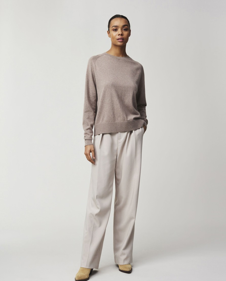 Vaatteet Lexington Company | Freya Cotton/Cashmere, Light Brown Melange