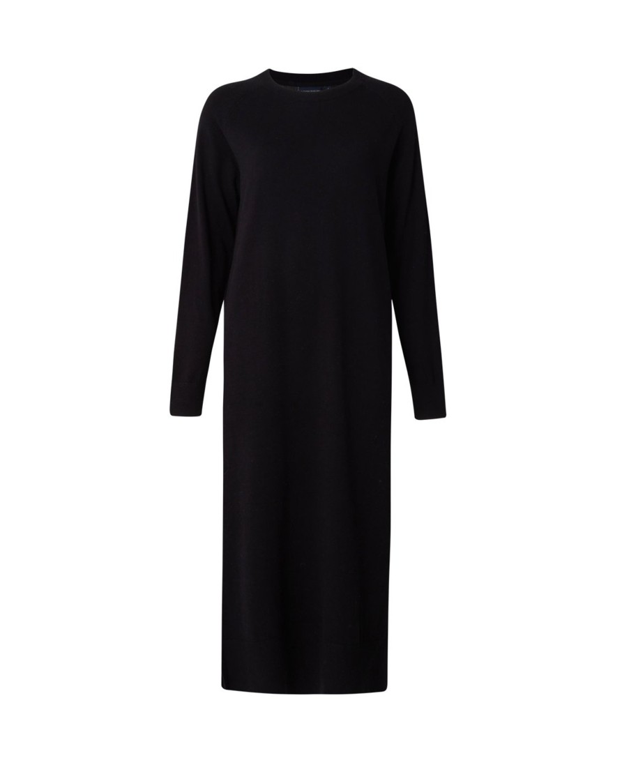 Vaatteet Lexington Company | Ivana Cotton/Cashmere Knitted Dress, Black